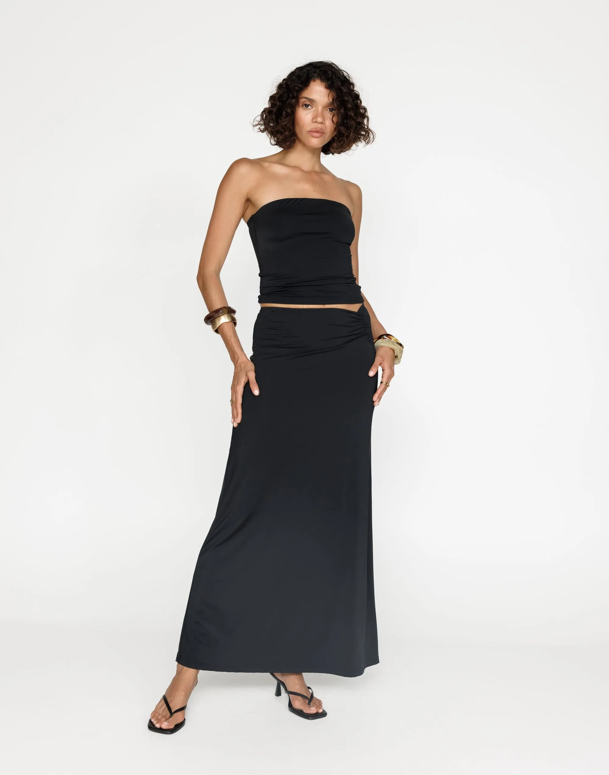 Emersen Maxi Skirt (Black)