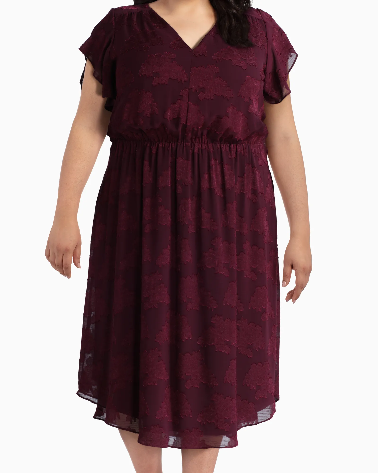 Esme Midi Dress | Burgundy