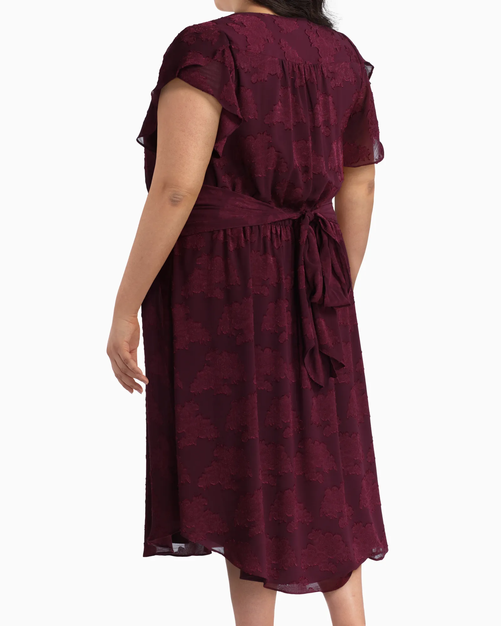 Esme Midi Dress | Burgundy