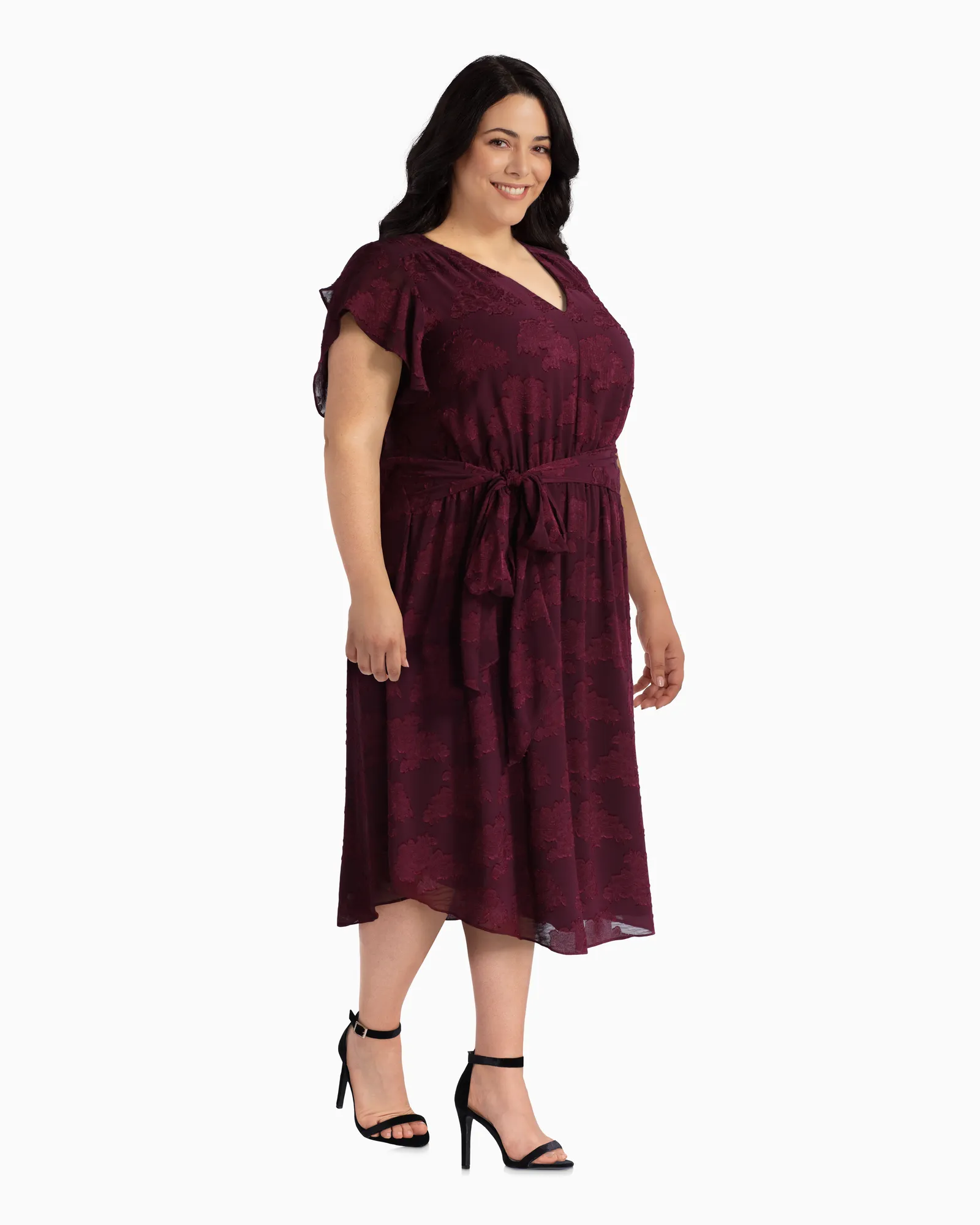 Esme Midi Dress | Burgundy