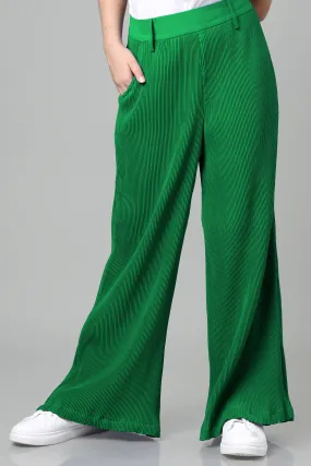 Exclusive Emerald Pleated Bottom For Girls