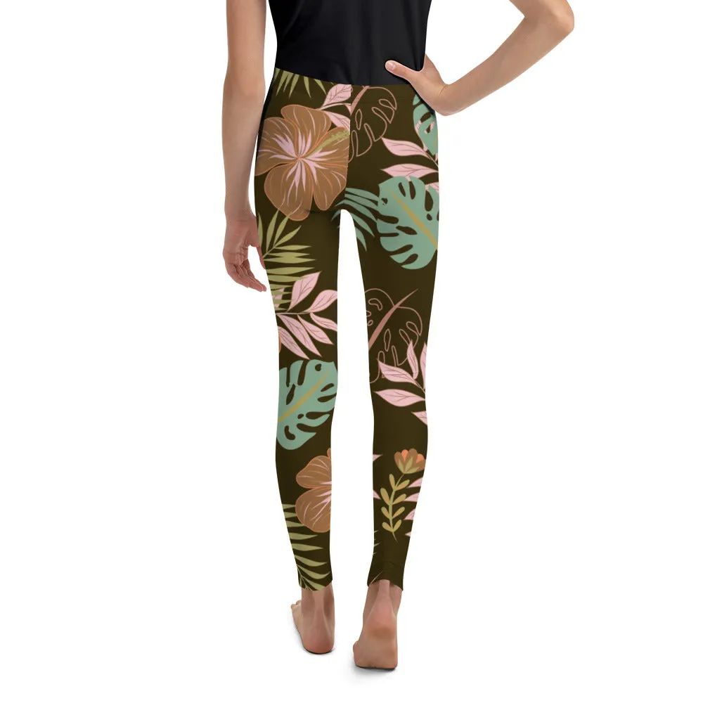 Fall Floral Youth Leggings