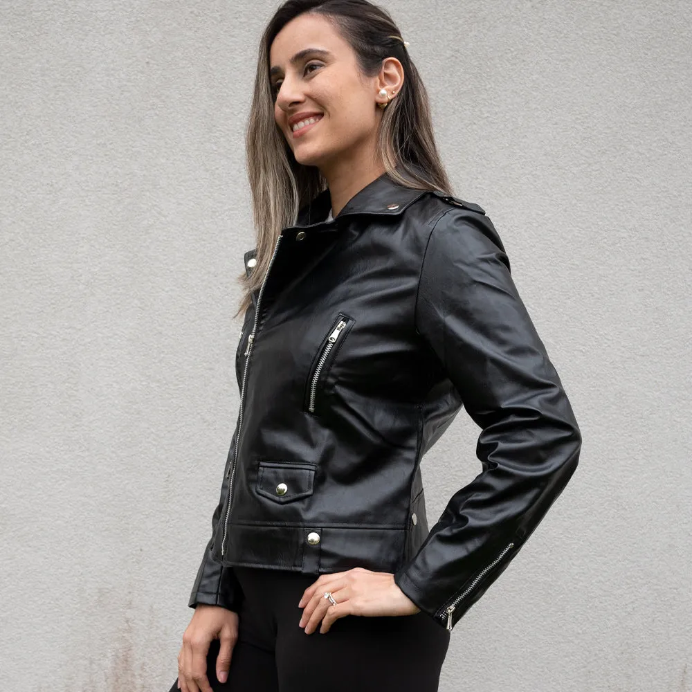 (Faux Leather) Til Death Personalized Leather Jacket