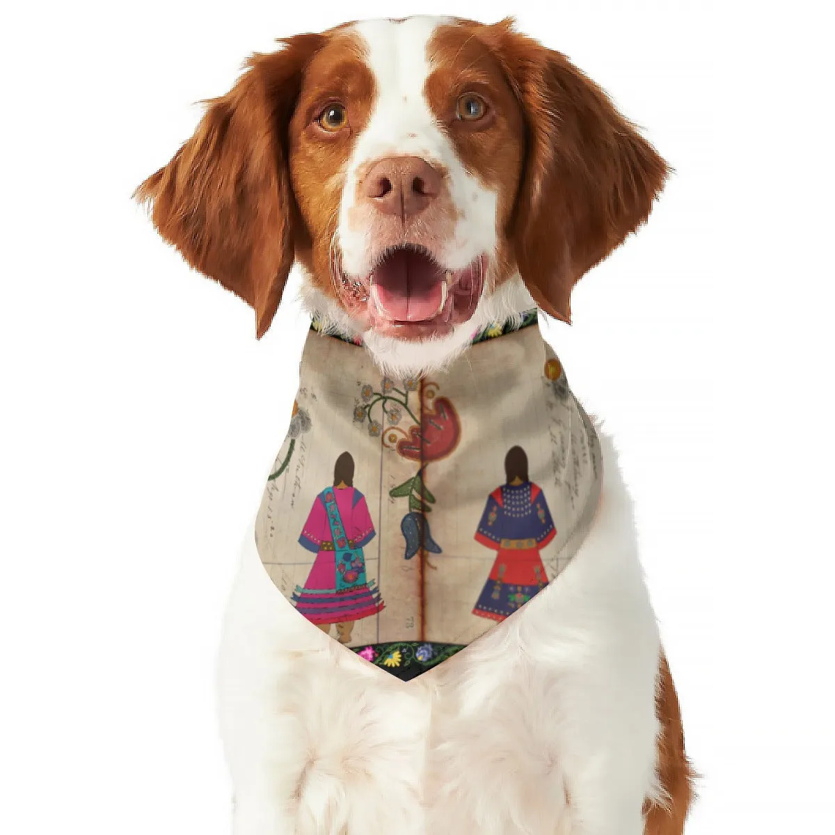 Floral Ledger Sisters Pet's Scarf