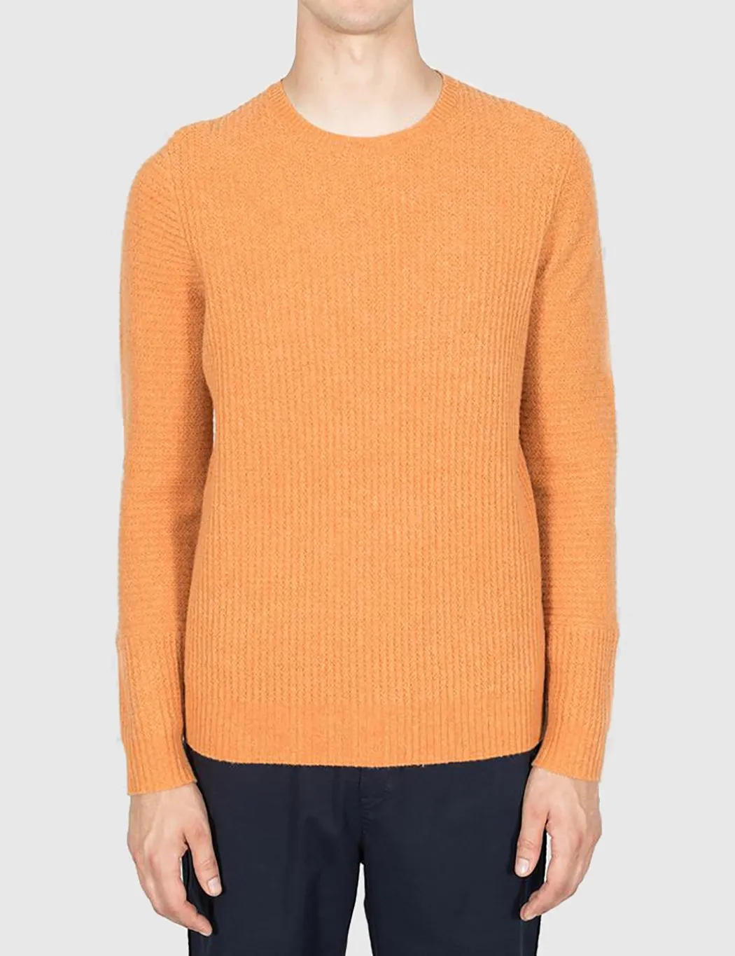 Folk Signal Knit Sweatshirt - Bitter Orange