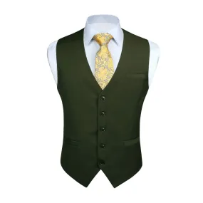 Formal Suit Vest - GREEN