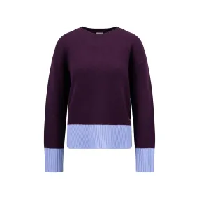 Fynch-Hatton Colourblock Jumper in Modern Plum 24097606