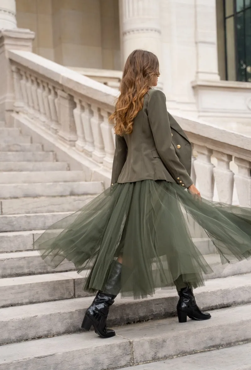 Grace Tulle Skirt  | Awesome Khaki