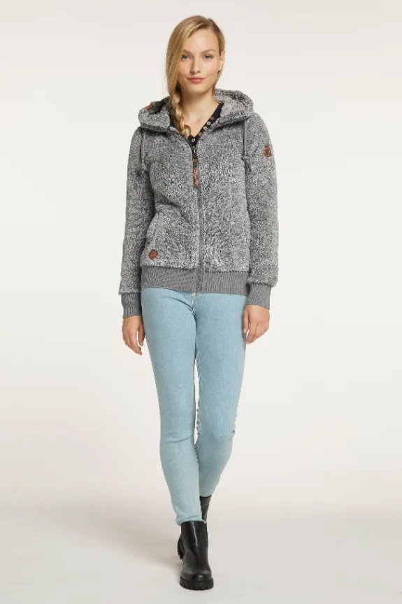 Grijs vest van polyester | Ragwear sweatshirt Vilma grey