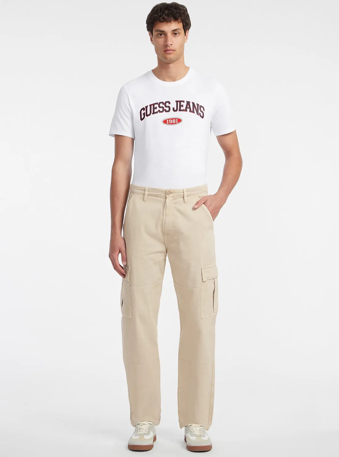 Guess Jeans Beige Cargo Chino Pants