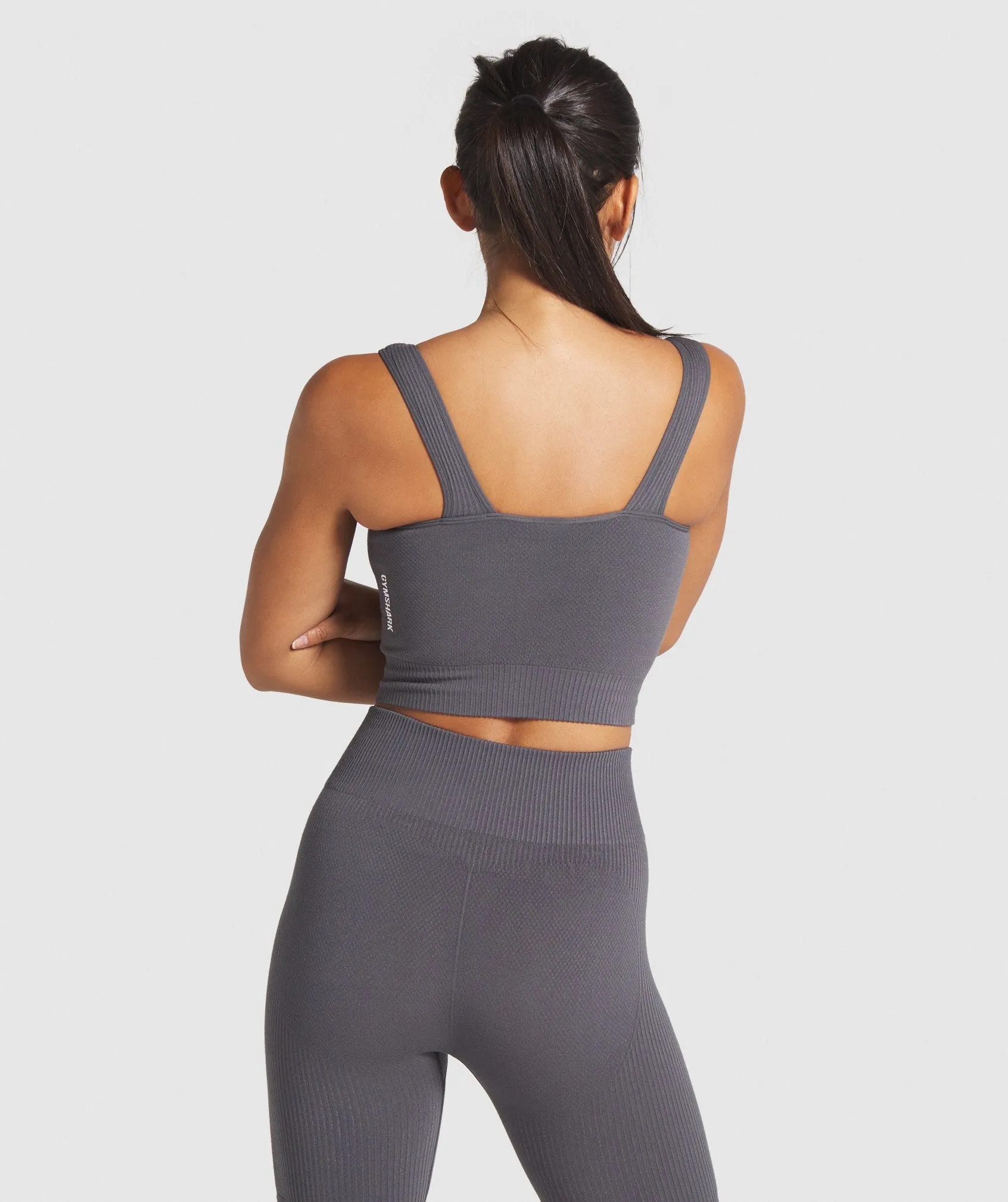 Gymshark Power Down Crop Vest - Charcoal