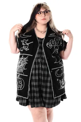 Halloween Night Patchwork Vest - Unisex - No Restock! XS/S & M/L left!