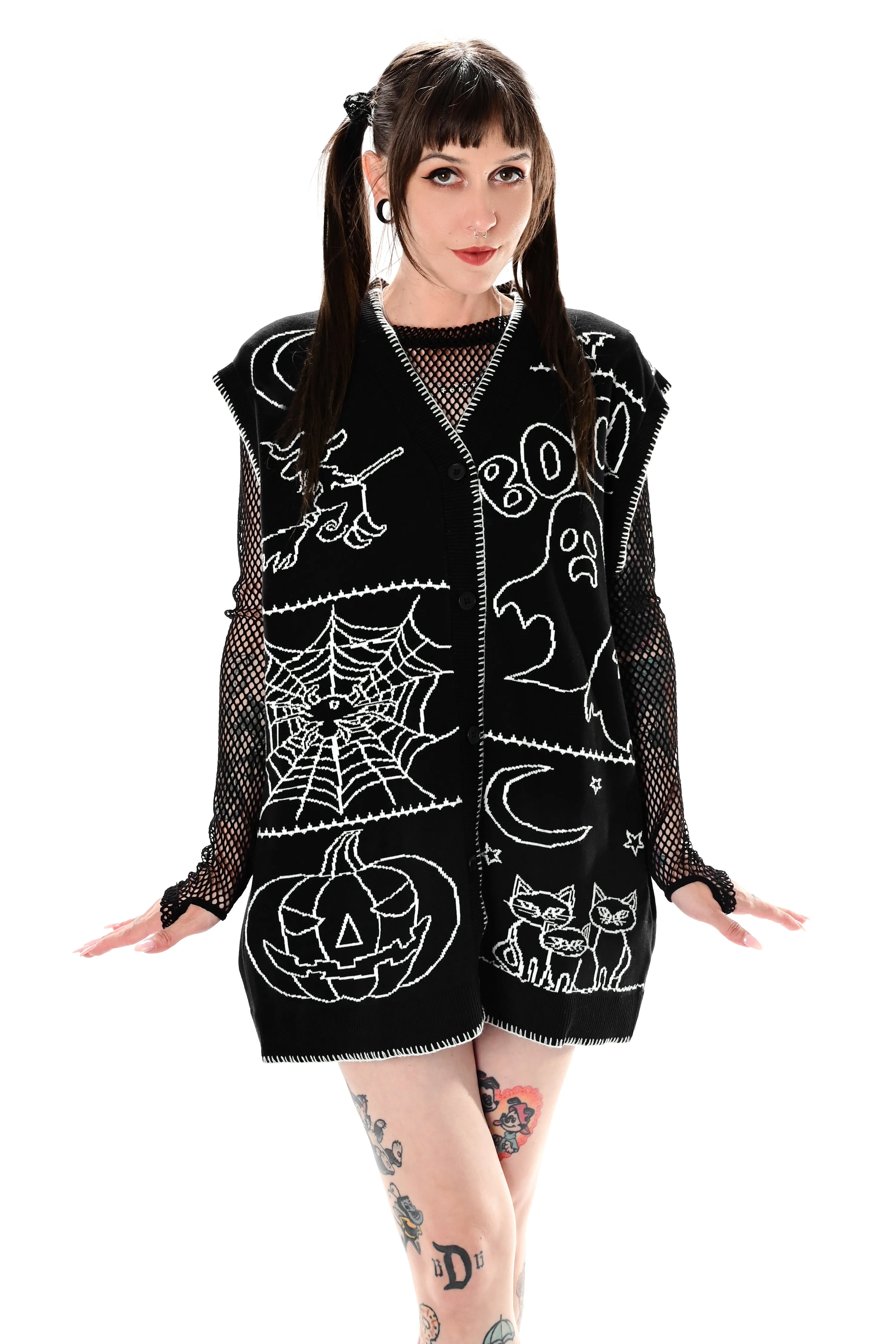 Halloween Night Patchwork Vest - Unisex - No Restock! XS/S & M/L left!