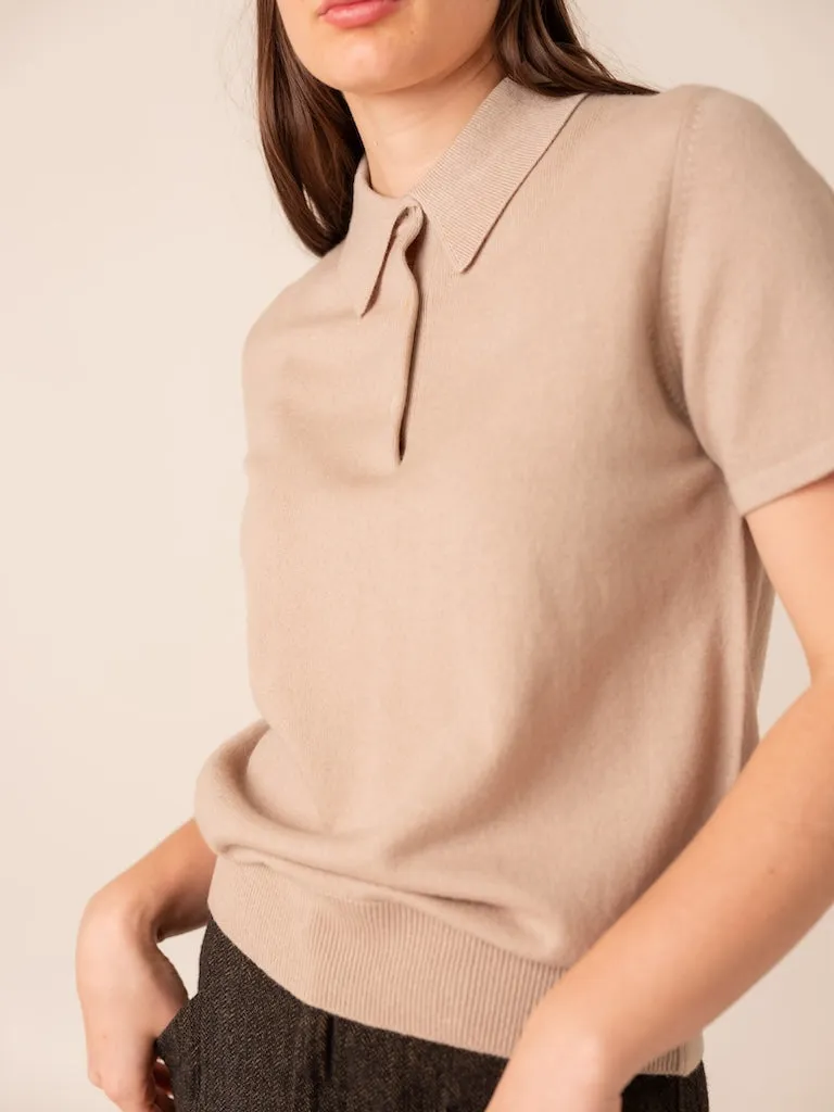 Harpers Emporium Cashmere Polo in Nomad