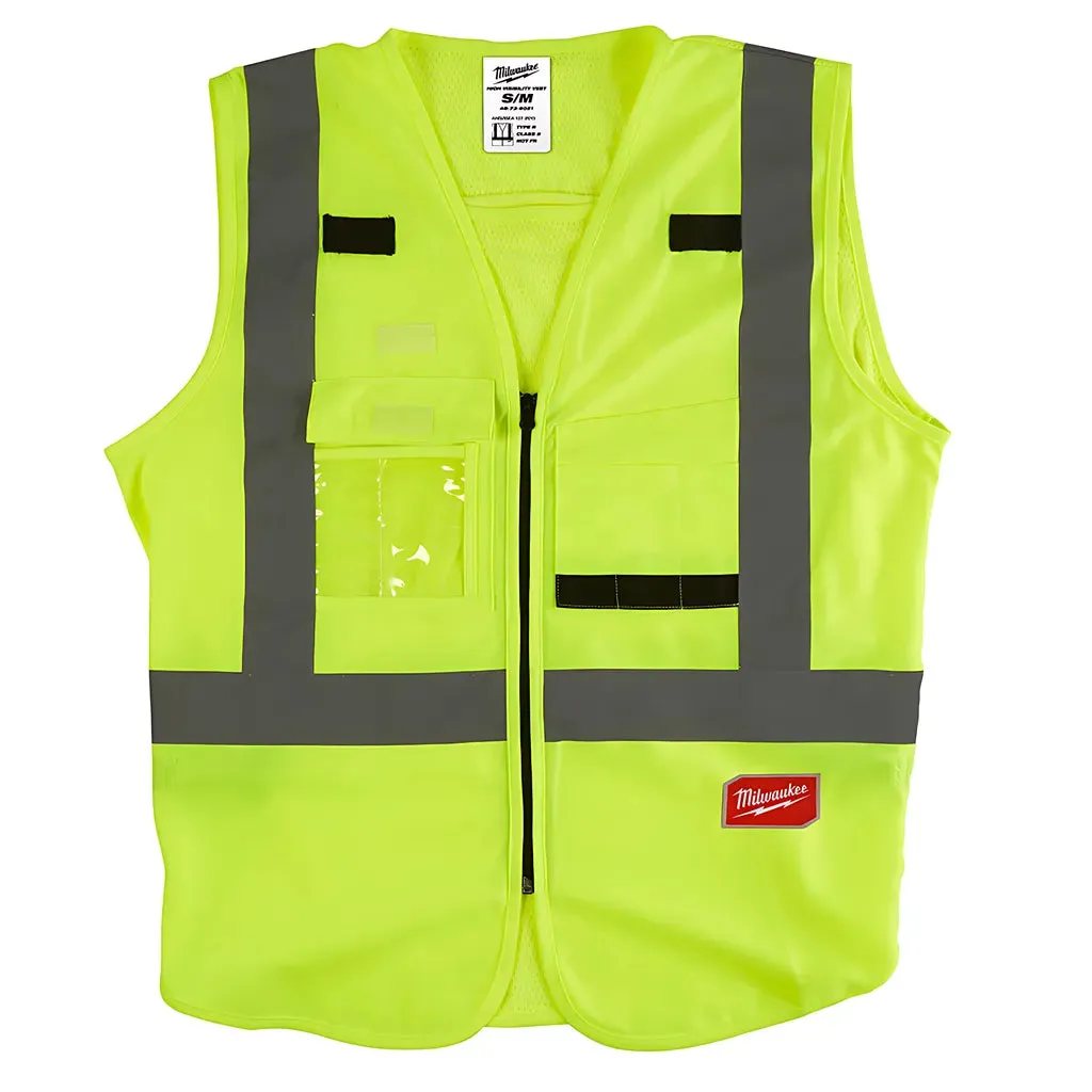 High Visibility Yellow Safety Vest - S/M