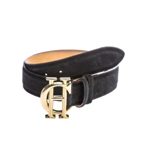 Holland Cooper Suede Ladies Belt in Black