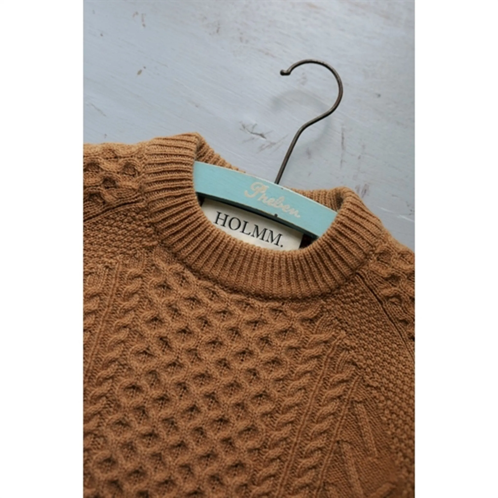 HOLMM Camel Elsem Wool Knit Jumper