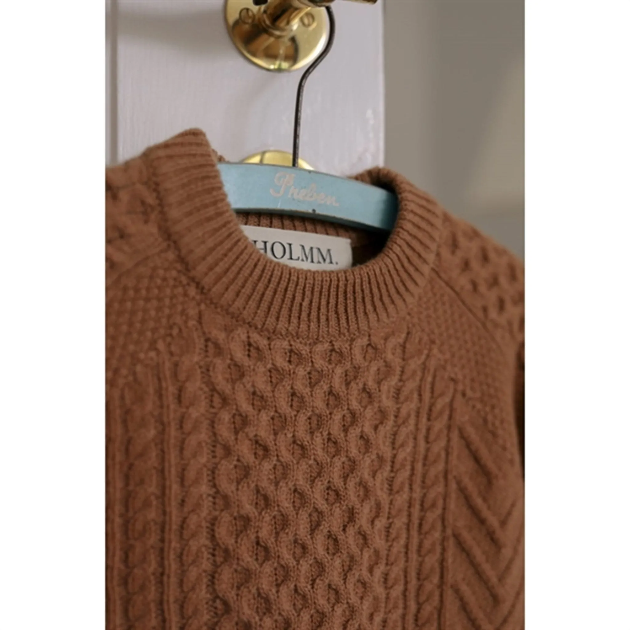 HOLMM Camel Elsem Wool Knit Jumper