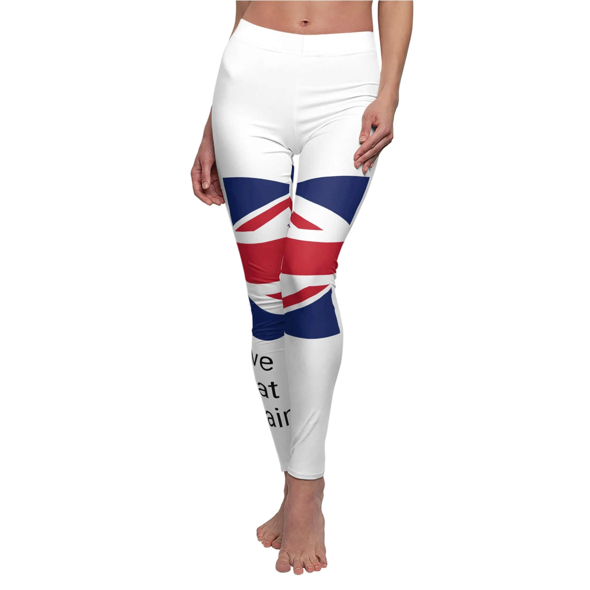 I Love Great Britain Women's Cut & Sew Casual Leggings (AOP)