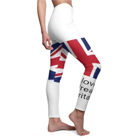 I Love Great Britain Women's Cut & Sew Casual Leggings (AOP)