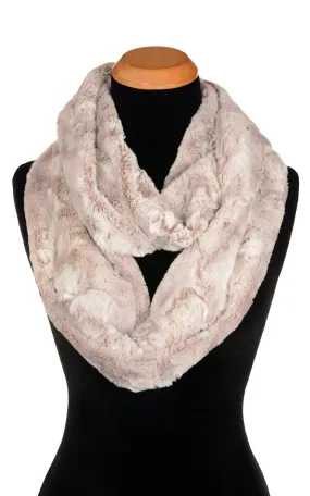 Infinity Scarf - Luxury Faux Fur in Café Au Lait