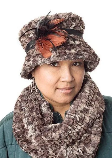 Infinity Scarf - Luxury Faux Fur in Calico