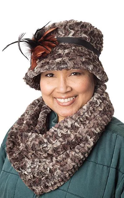 Infinity Scarf - Luxury Faux Fur in Calico