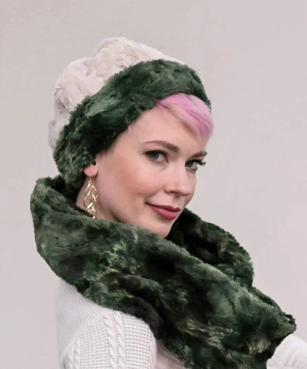 Infinity Scarf - Luxury Faux Fur in Highland (Thistle - Limited Availability)