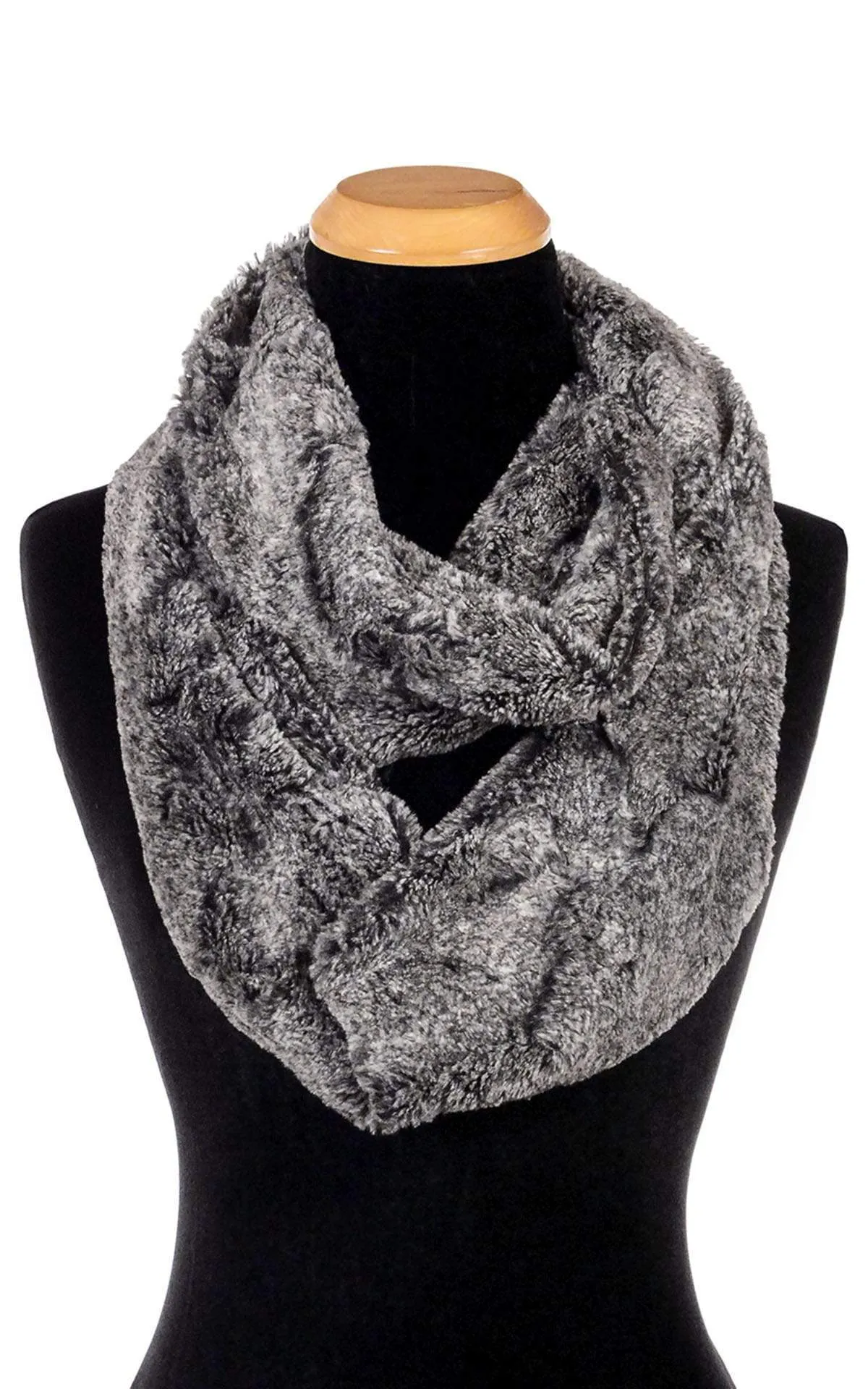 Infinity Scarf - Luxury Faux Fur in Nimbus