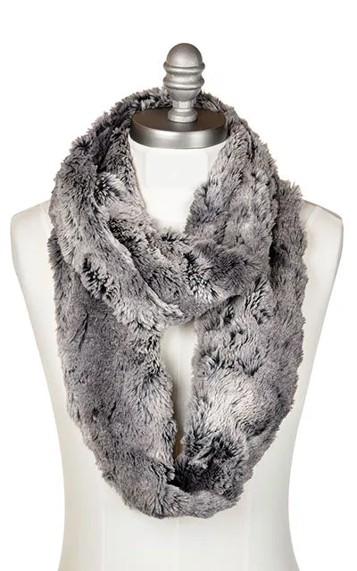 Infinity Scarf - Luxury Faux Fur in Seattle Sky