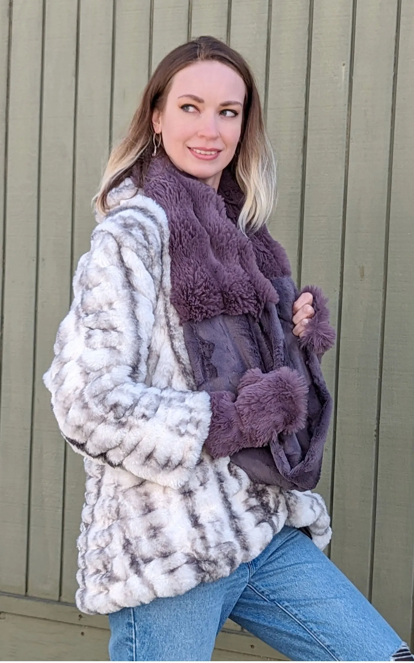 Infinity Scarf Two-Tone - Enchanted Dreams Faux Furs