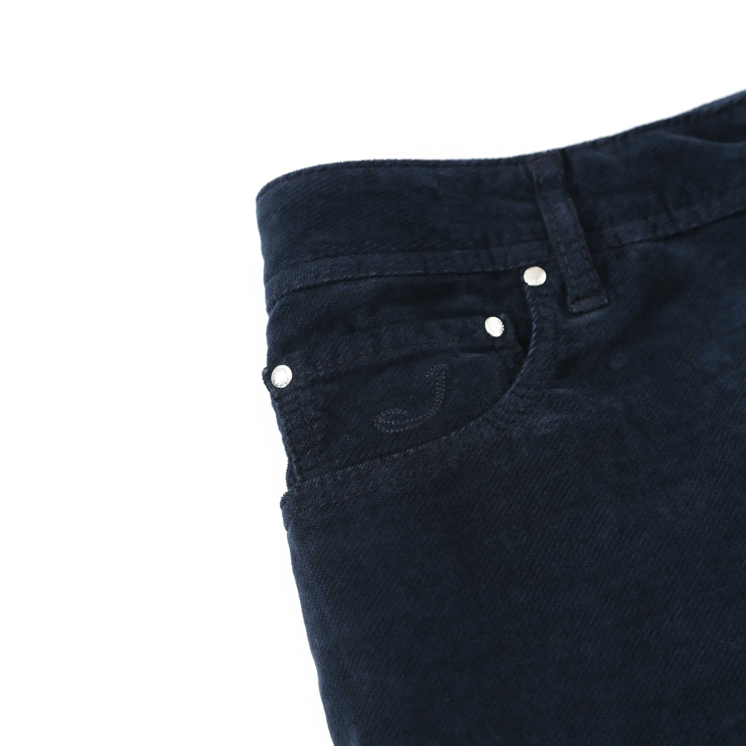 Jacob Cohen Bard Fast 5 Pocket Moleskin Jean in Navy