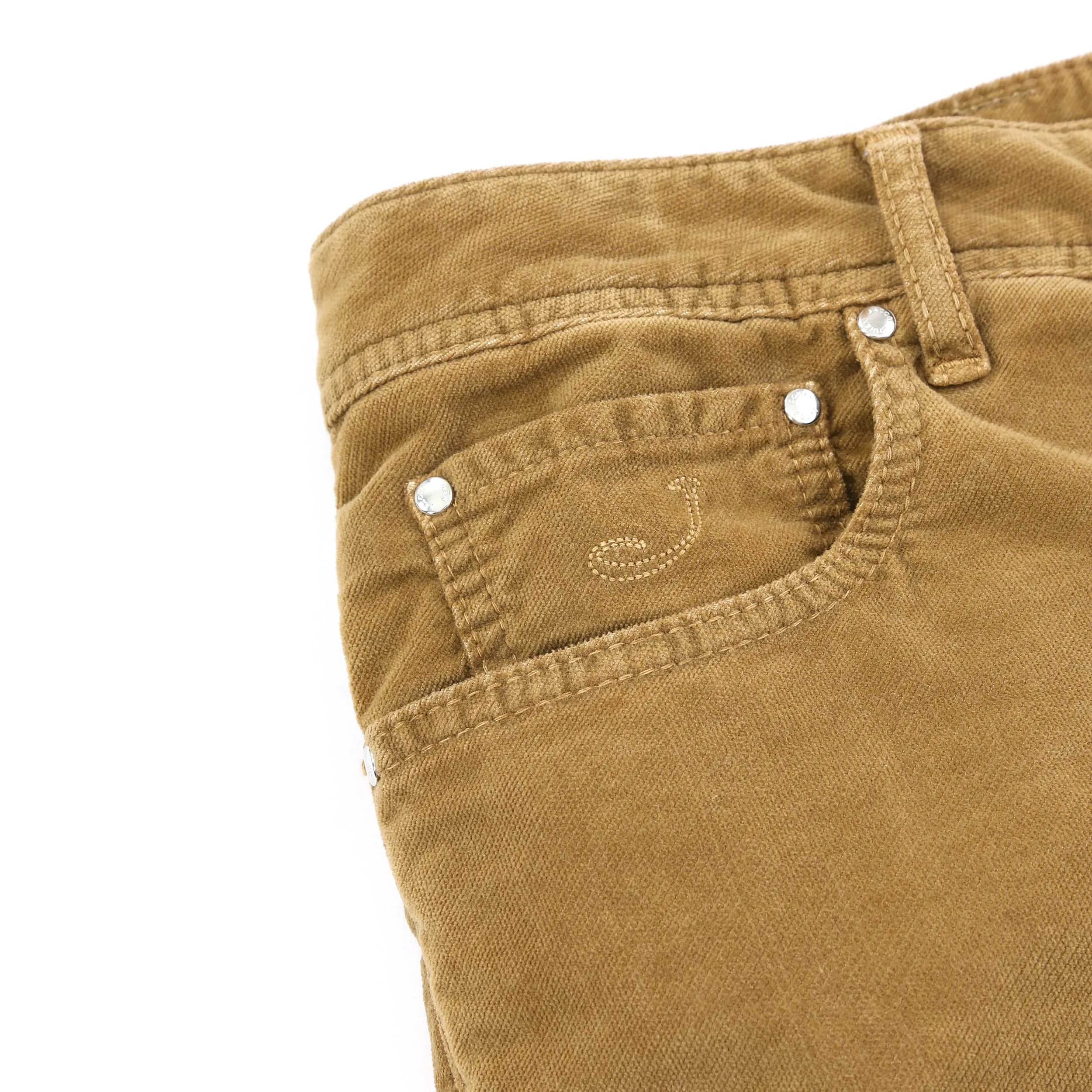 Jacob Cohen Bard Fast 5 Pocket Moleskin Jean in Sand