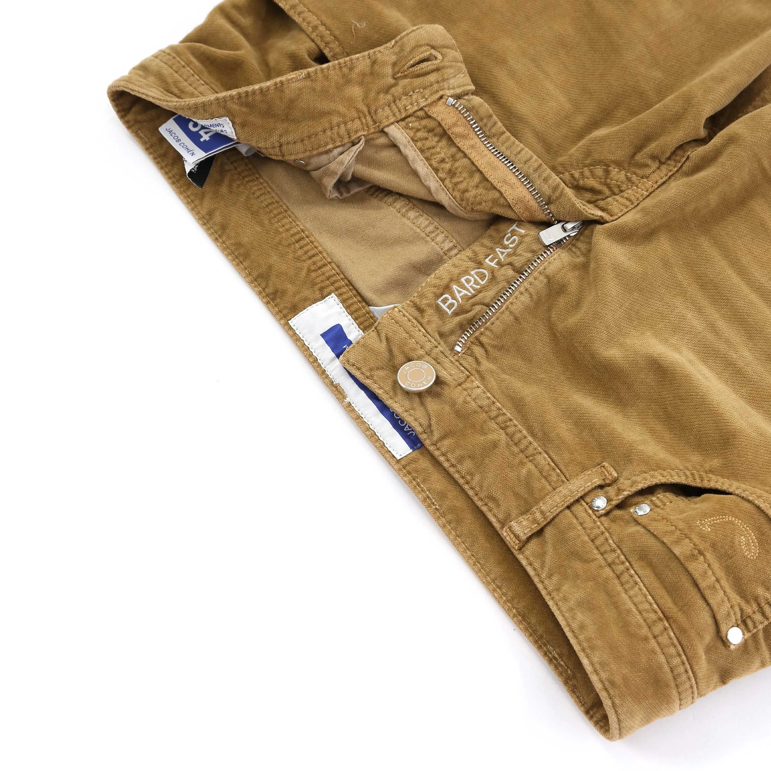 Jacob Cohen Bard Fast 5 Pocket Moleskin Jean in Sand