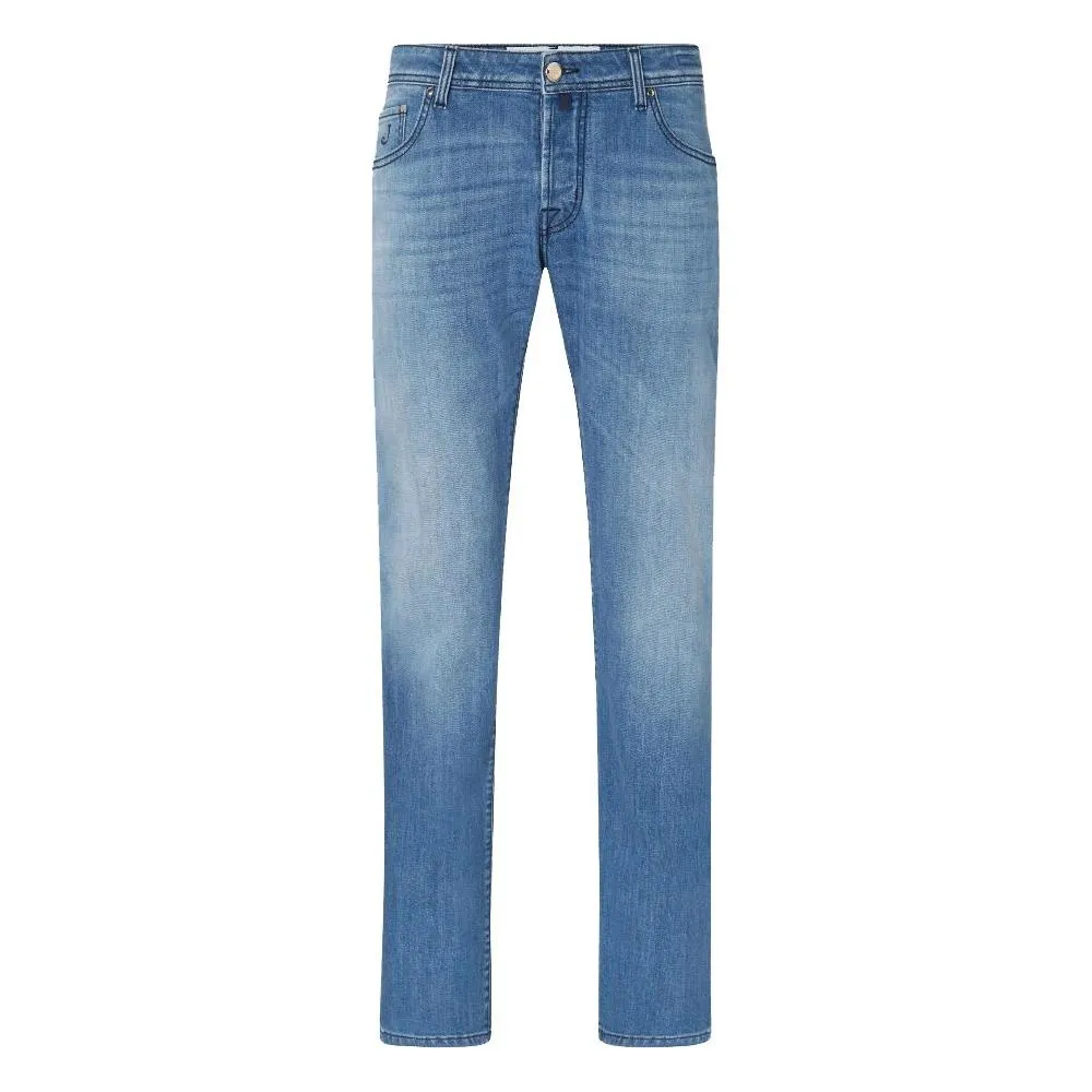 Jacob Cohen Light Blue Cotton Jeans & Pant