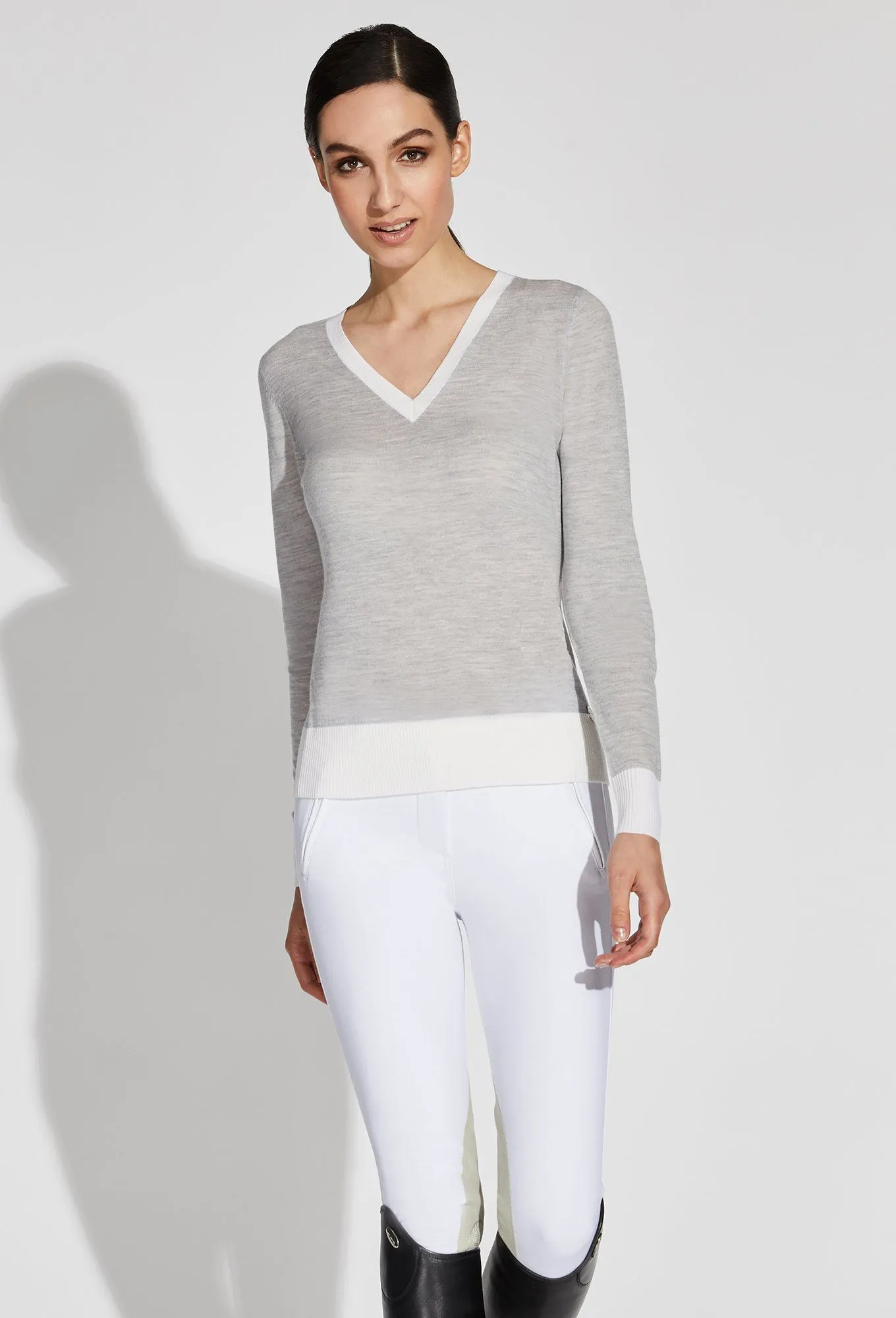 Jane V-Neck Merino Sweater