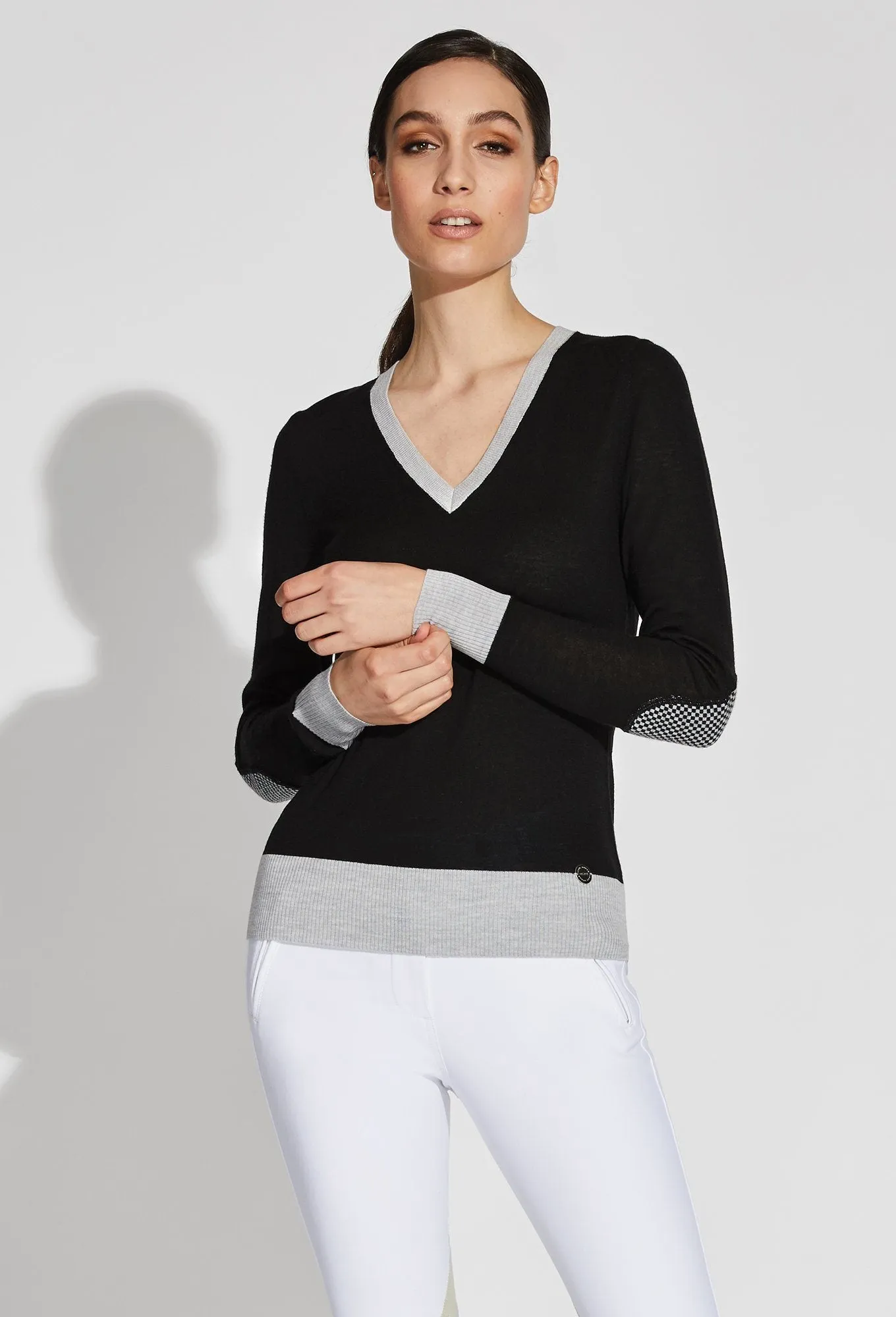 Jane V-Neck Merino Sweater