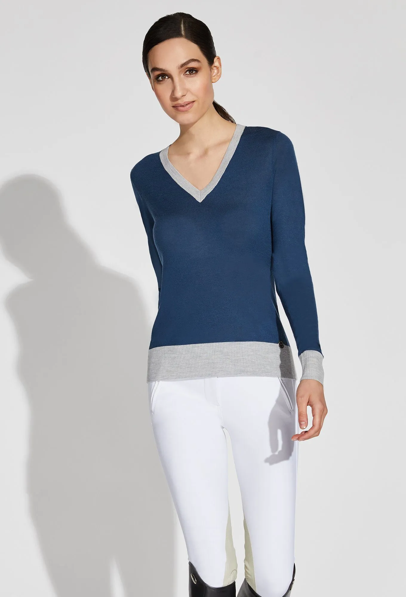 Jane V-Neck Merino Sweater