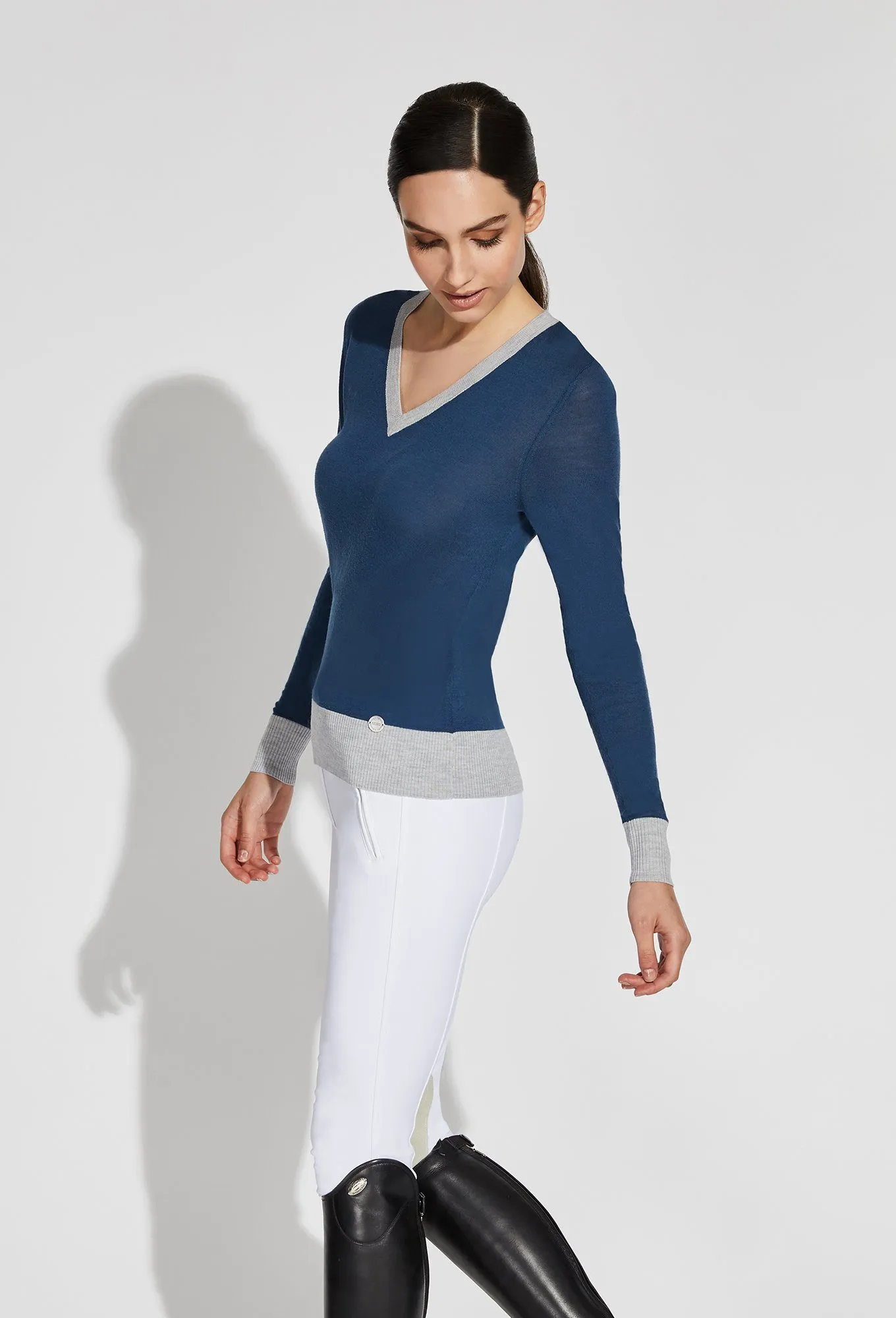 Jane V-Neck Merino Sweater