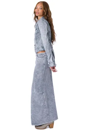 Jean A-Line Maxi Skirt