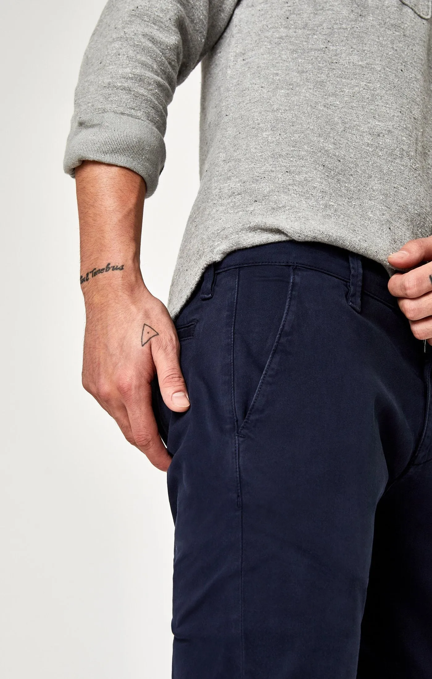 JOHNNY SLIM CHINO IN DARK NAVY TWILL