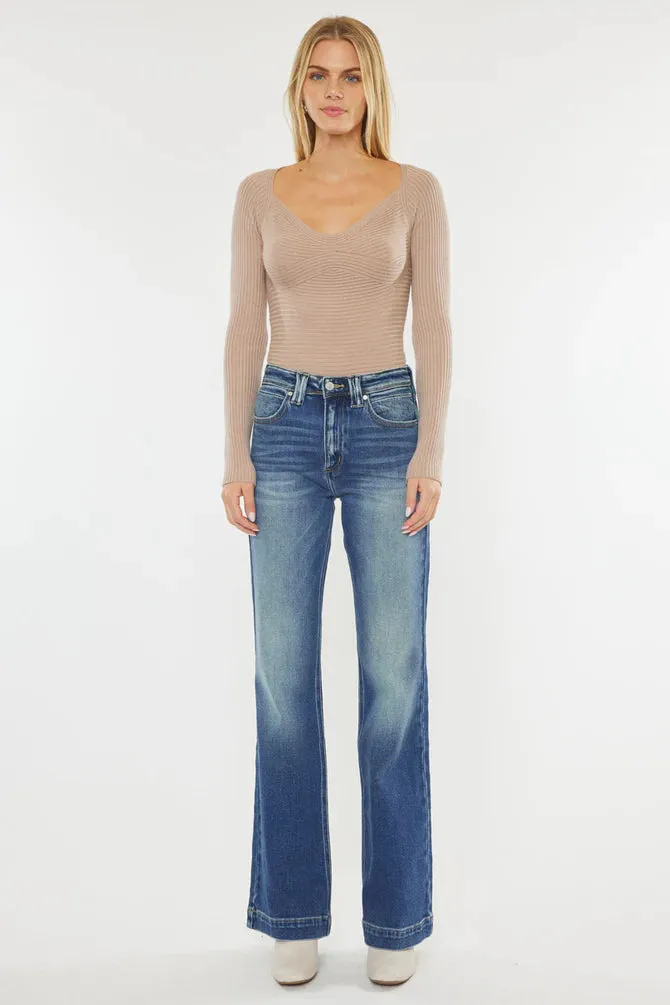 Kancan - Polot High Rise Holly Flare Jeans - KC9289M