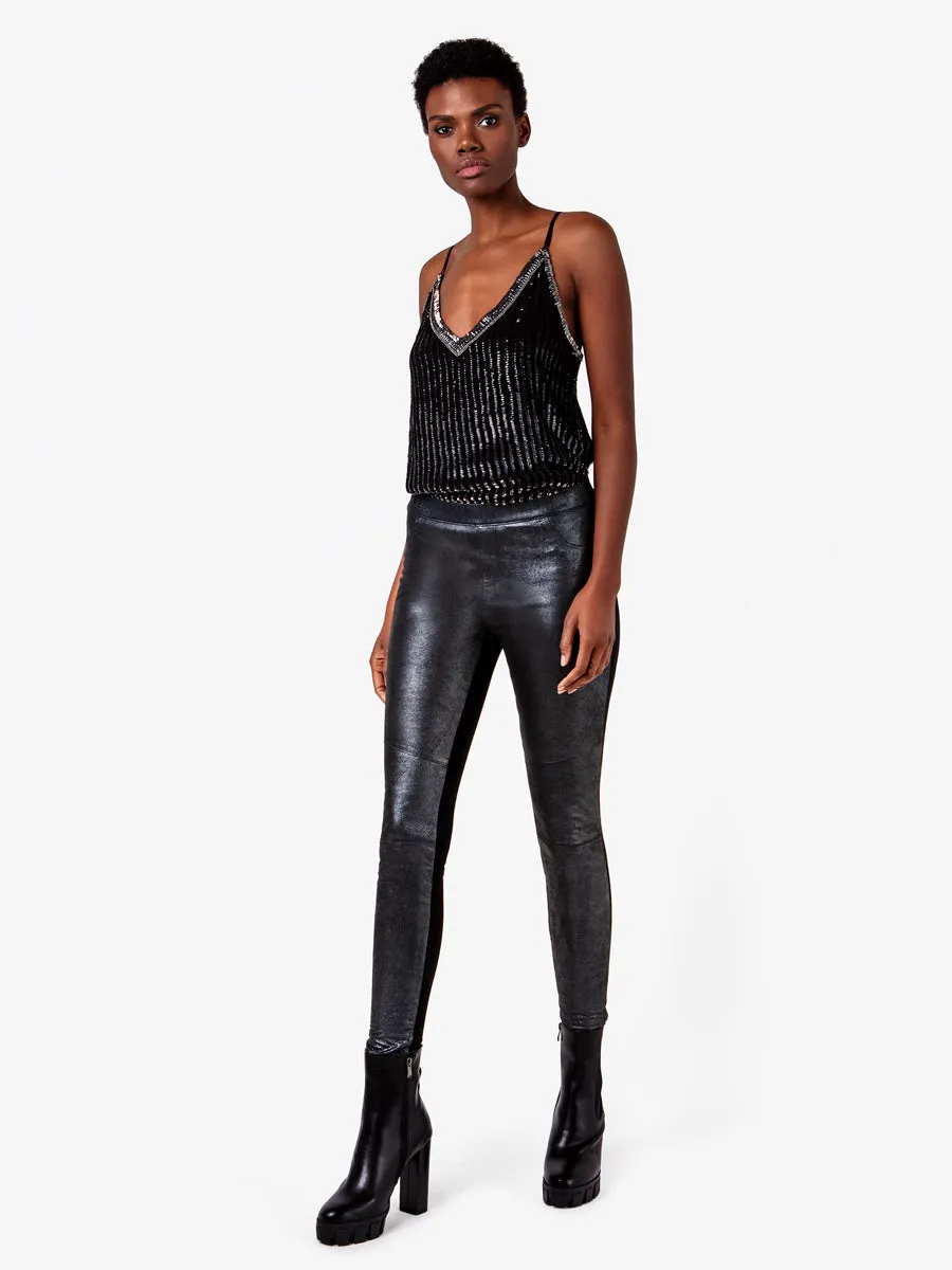 KIKI METALLIC LEGGINGS