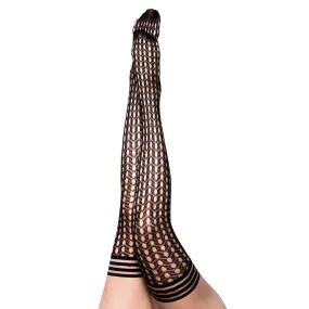 Kixies Mimi: Black Fishnet Circles- Size A