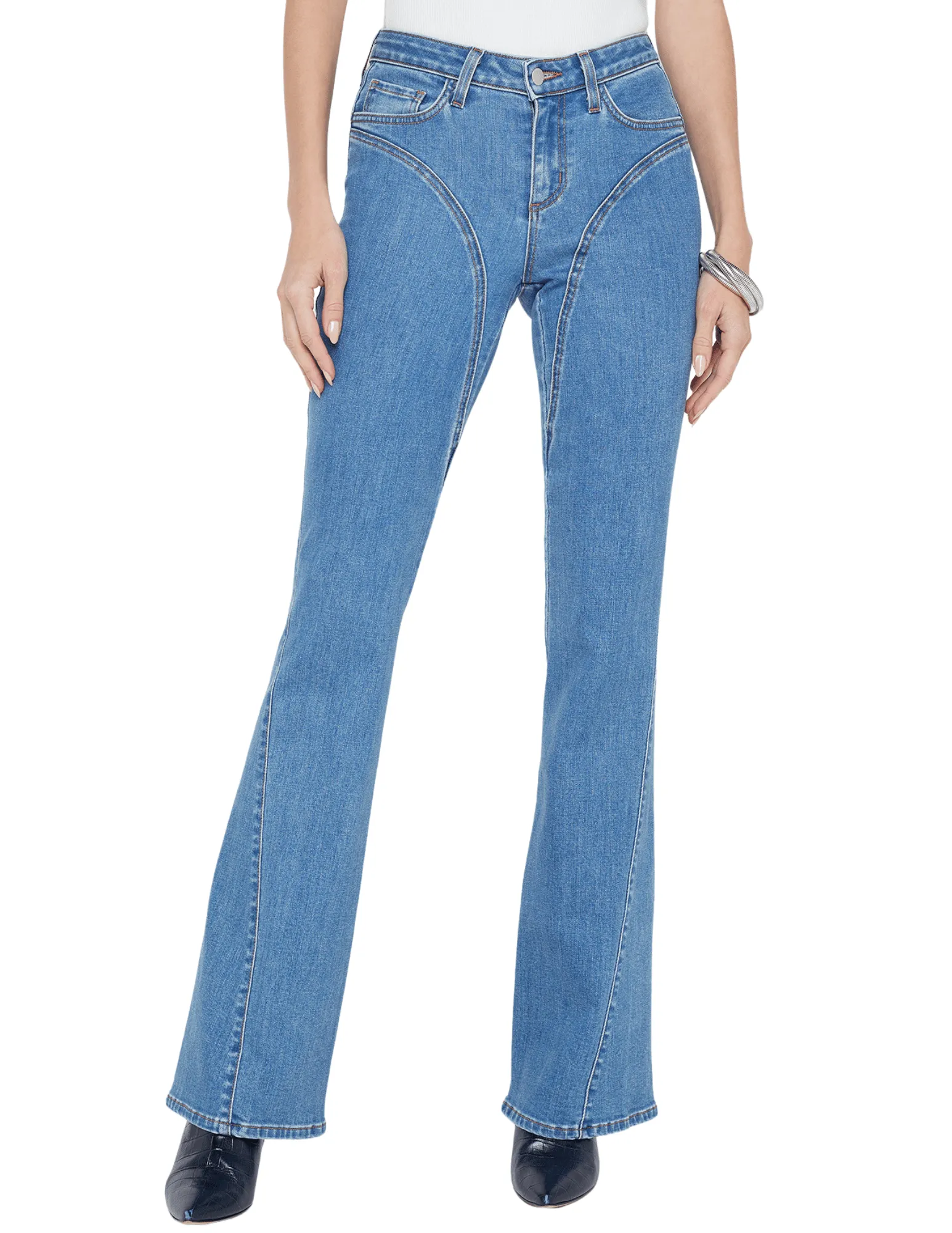 L'Agence Deanna Low Rise Seamed Flare Jean