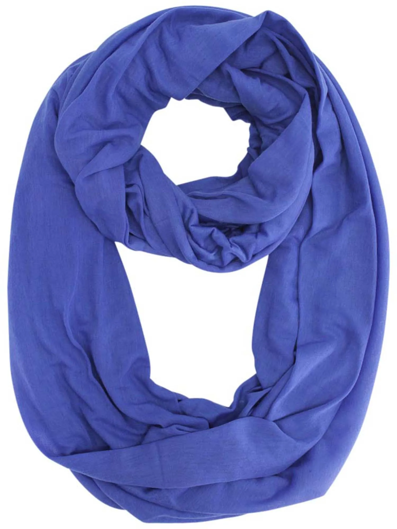 Long Jersey Knit Circle Infinity Scarf