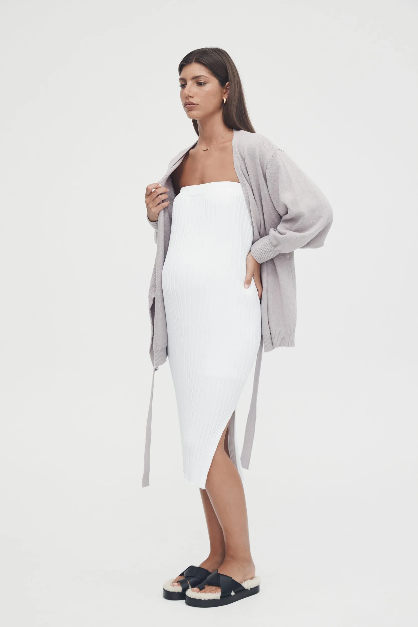 Luxe Maxi Skirt/Dress (White) - FINAL SALE