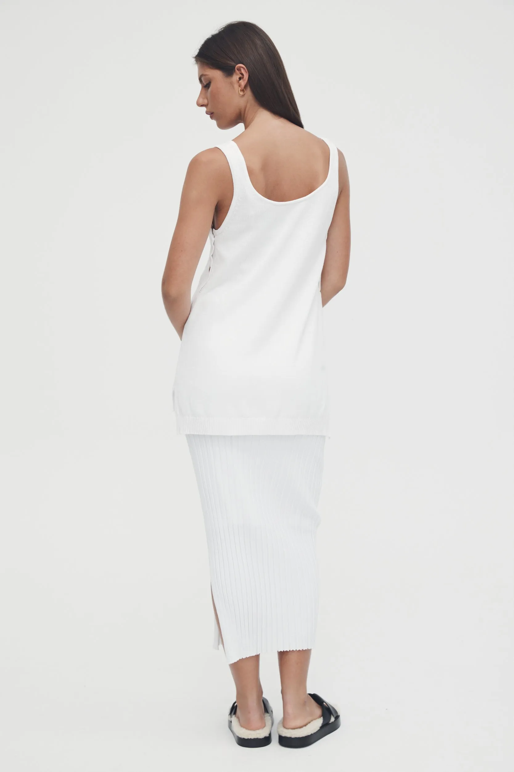 Luxe Maxi Skirt/Dress (White) - FINAL SALE