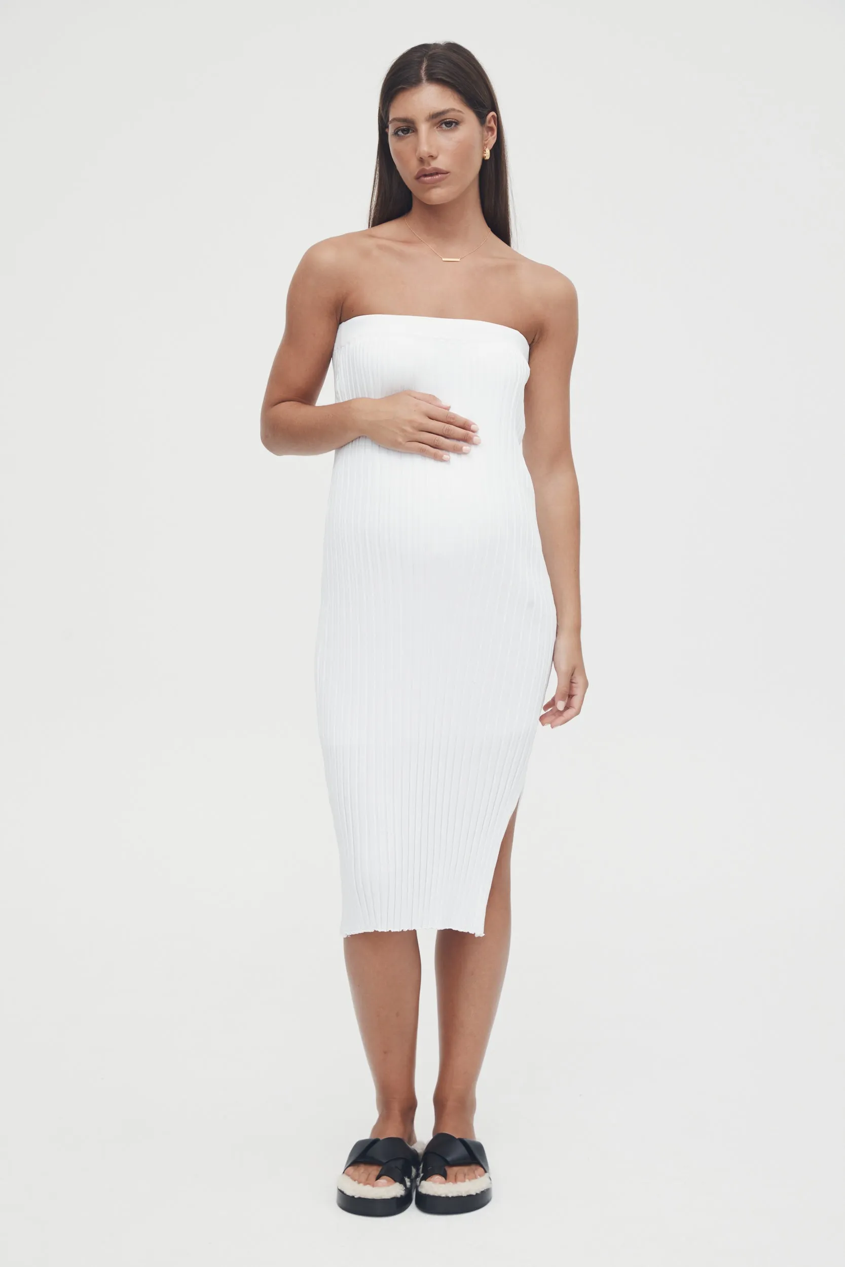 Luxe Maxi Skirt/Dress (White) - FINAL SALE