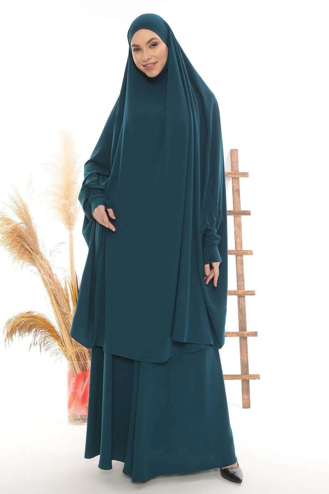 Luxury Two Piece Khimar  |  2 Piece Abaya | Dress Modest Wear